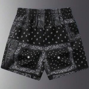 Black Paisley Men's Shorts